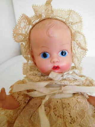 Vintage Vogue 8 " Ginnette Vinyl Baby Ginny Sister In Gown