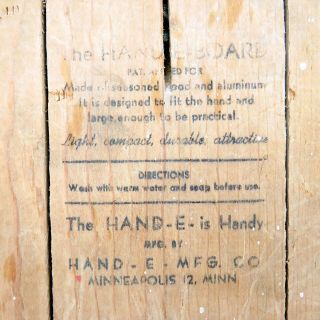 Antique 1930 ' s Hand Held “Hand - E - Wash Board” for Fine Washables USA 2