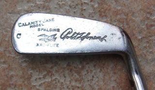 Antique Vintage Spalding Kro Flite Bobby Jones Calamity Jane Golf Putter