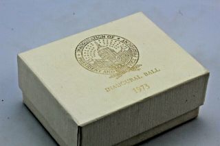 Vintage 1973 Nixon,  Agnew Presidential Inaugural Ball Cufflinks. 6