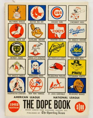 1962 The Sporting News Dope Book,  Baseball Records,  History,  Rosters