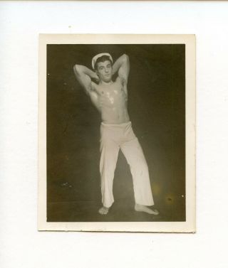 31 Vintage Photo Unknown Studio Nude Male Muscle Bodybuilder Men Physique Gay