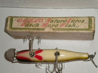 Vintage Creek Chub Husky Pikie Fishing Lure in Perch Color.  No.  2301.  W/ Box. 5