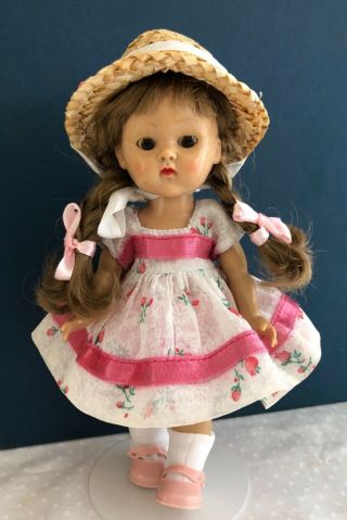 Vintage Vogue SLW Ginny Doll with Painted Eyelashes in a Medford Tagged Dress 2