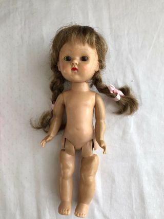 Vintage Vogue SLW Ginny Doll with Painted Eyelashes in a Medford Tagged Dress 8