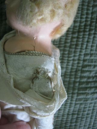 Antique Paper Mache Shoulderhead Doll with Leather Jointed Body 5