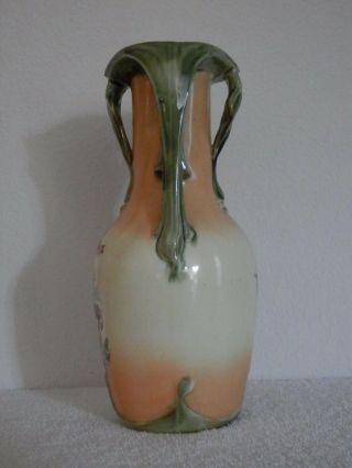 Antique Royal Wettina,  Austrian RH Porcelain Pitcher/Vase,  9 1/2 