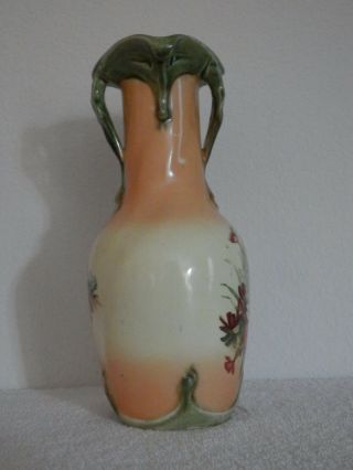 Antique Royal Wettina,  Austrian RH Porcelain Pitcher/Vase,  9 1/2 
