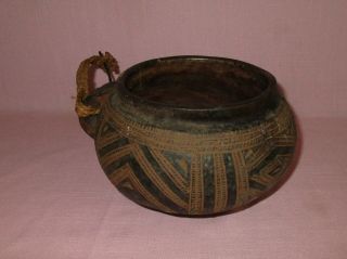 Ancient African Pre Columbian Pottery Redware Earthenware Incised Pot Vase 5