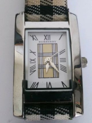 Vintage Burberry Watch 1854 Designer Leather Swiss Made