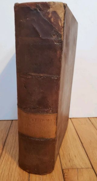 1856 Volume 4 Whitby Lowman Holy Bible Commentary Leather Bound Antique 2
