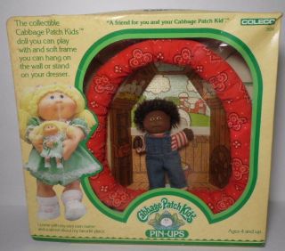 Box Vintage 1983 Cabbage Patch Kids Doll Pin Up Black Boy Brenton Rudy