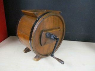 Antique Primitive Wood Butter Churn Farmhouse Country