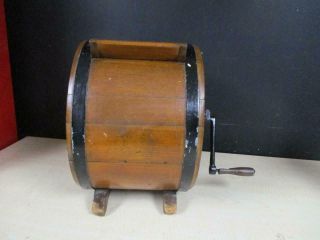 ANTIQUE PRIMITIVE WOOD BUTTER CHURN FARMHOUSE COUNTRY 4
