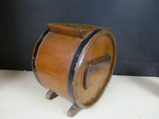 ANTIQUE PRIMITIVE WOOD BUTTER CHURN FARMHOUSE COUNTRY 6