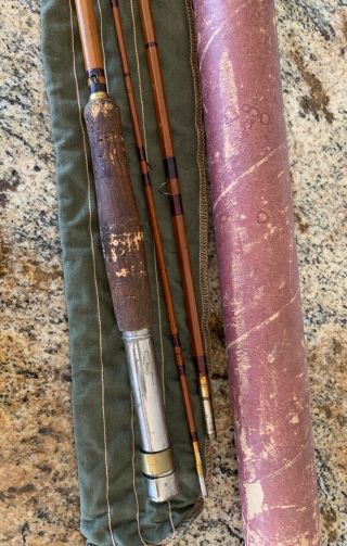 Vintage South Bend 9 foot Fly Fishing Rod 24 with storage case 7