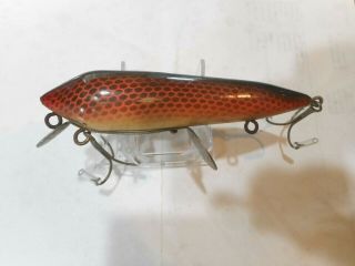 Keeling Flapper Minnow Old Wood Lure Musky Size Great Color