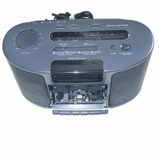 Sony Dream Machine ICF - CS650 AM/FM Radio Cassette Tape Player Alarm Clock Workin 2