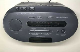 Sony Dream Machine ICF - CS650 AM/FM Radio Cassette Tape Player Alarm Clock Workin 4