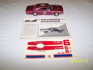 Vintage Build 769 - 200 Mpc 1969 Dodge Charger R/t Model Car Dick Landy