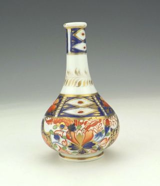 Antique Crown Derby Porcelain - Imari Pattern Vase - Lovely
