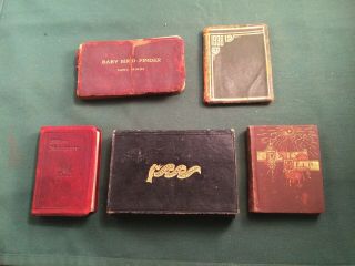 5 Antique Mini Books - 1 Webster 