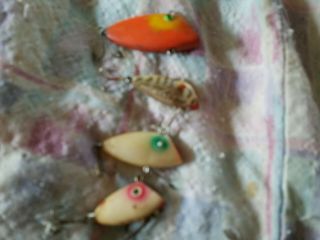 Four Bayou Boogie Vintage Lures Three Different Sizes