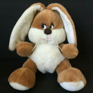 14 " Vtg Yang Jee Bunny Rabbit Yangjee Plush Stuffed Long Ears Brown Korea Rare
