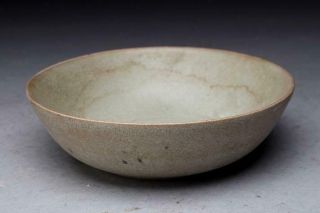 Chinese Song Dynasty Ru Kiln Bowl Plate / W 14.  4× H 4.  5[cm] Dish Pot