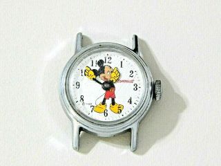 Vintage Ingersoll Mickey Mouse Wrist Watch Running W.  D.  P.  Us Time