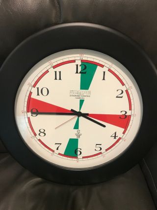 Wempe Marine Chronometer Quartz Wall Clock 18” Wide 3