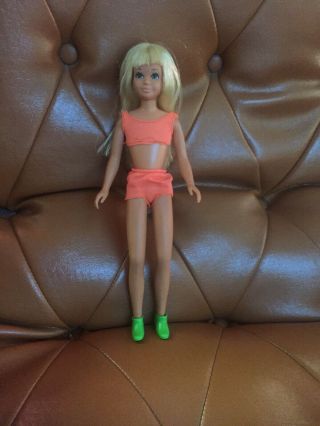 Vintage 1967 Mattel Malibu Skipper Japan Swimsuit Bendable Legs 4 Body