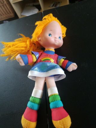 Hallmark 1983 Mattel Rainbow Brite 10 Inch Plush Doll Orange Yarn Hair