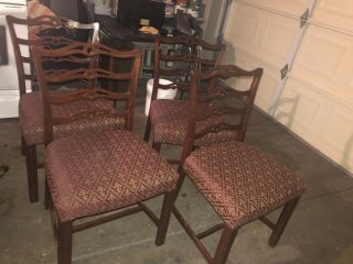 Duncan Phyfe Dining Set With 6 Chairs Needs To Be Cleaned Up