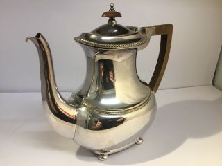 Early 20th Century Silver Plated Coffee Pot Classical Form