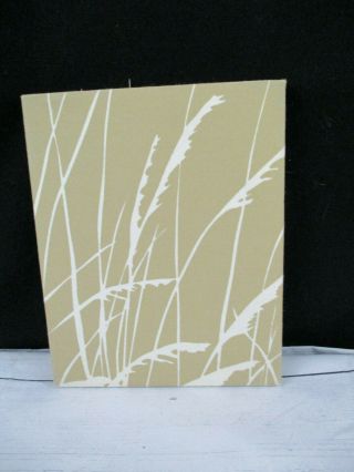 Vintage Marushka Fabric Art Print Tan Sea Grass 8 " X 10 " Mid Century 70 