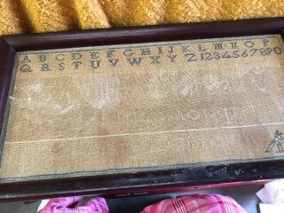 ANTIQUE AMERICAN SAMPLER 1830 Mary D Brown 2