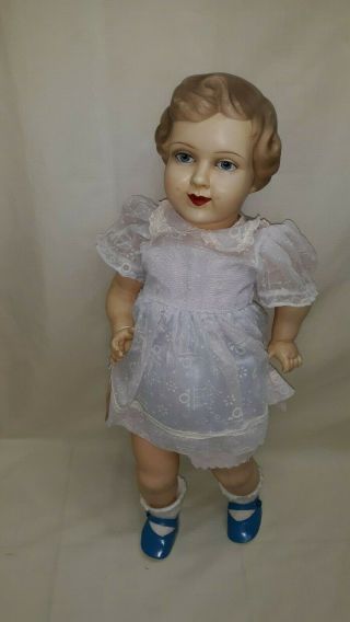 Vintage Celluloid Strung Girl Doll 19 " Germany $16.  99
