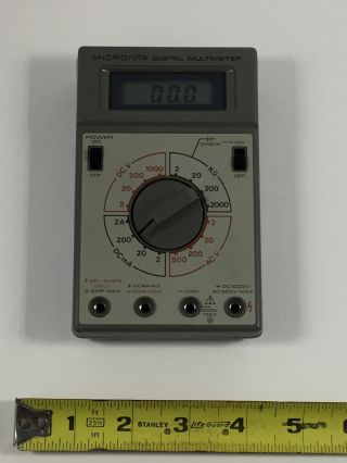 Vintage Micronta Lcd Digital Multimeter 22 - 189 Good