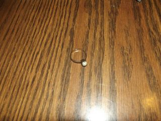 Vintage 10k Gold Ladies Ring With Pearl Size 7 1/2