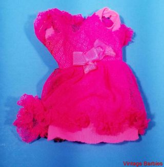 Francie Doll Pink Power 1762 Dress Htf Vintage 1970 