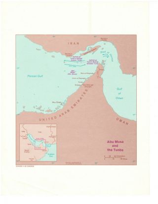 Maps Abu Musa Tumbs Persian Gulf Islands South Yemen Oman Muscat