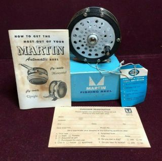 Vintage Precision Martin Fly Fishing Reel Model 64 In Wrong Box
