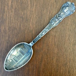 Sterling Silver Demitasse Spoon 1904 World 