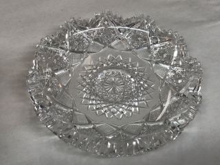 Antique Abp American Brilliant Period Cut Glass 7 " Bowl,  Signed J.  Hoare