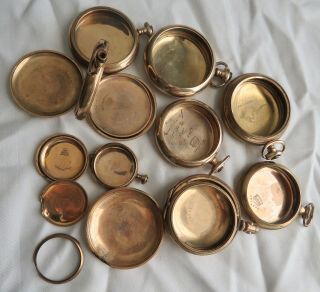 Gold Filled Pocket Watch Cases (20/25 Year) Scrap/use Or Gold Recovery 376g