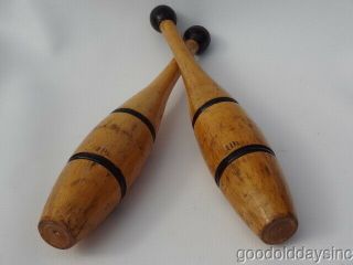 Antique Wooden Exercise,  Juggling,  Swinging,  Indian Clubs Wood Club