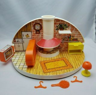 1979 Moppets Secret Doll House Accessories Parts Turntable Knickerbocker Vintage