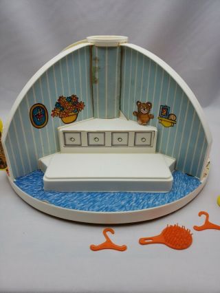 1979 Moppets Secret Doll House Accessories Parts Turntable Knickerbocker Vintage 5