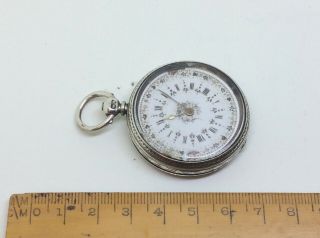 Rare Antique Victorian Solid Silver Pocket Watch Fob LONDON 2